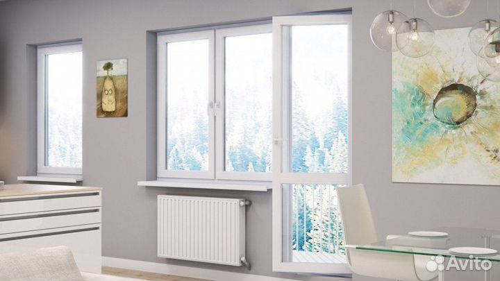 Окна пластиковые, балконный блок