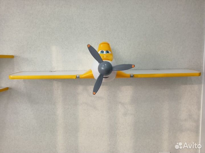 Полка самолёт Дасти одноярусная