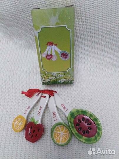 Набор мерных ложек, 4 шт. Фарфор