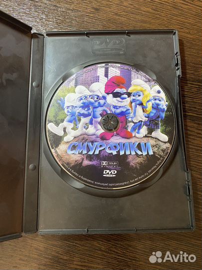 DVD диск мультфильмы смурфики