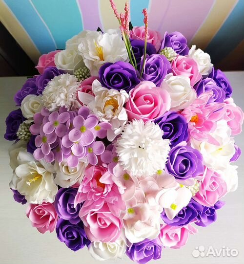 Букет из мыла сборный 8 марта