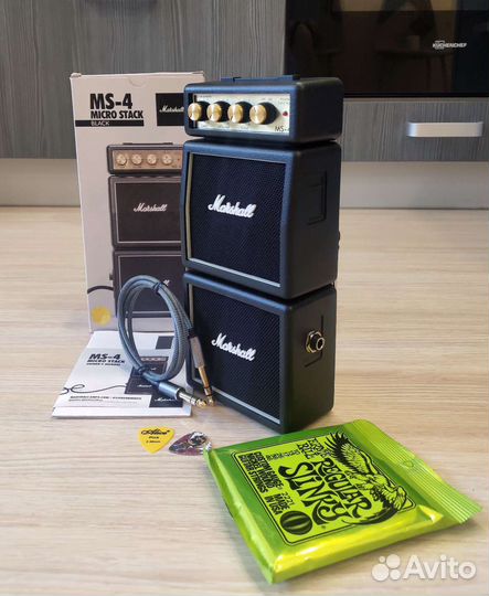 Комбоусилитель Marshall MS-4 Новый +Кабель, Струны