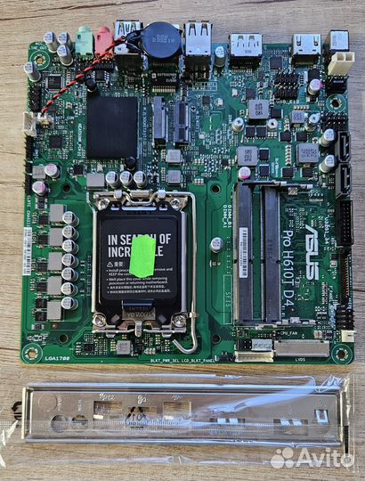 Б/у Мат.плата 1700 asus PRO H610T D4-CSM Mini-ITX