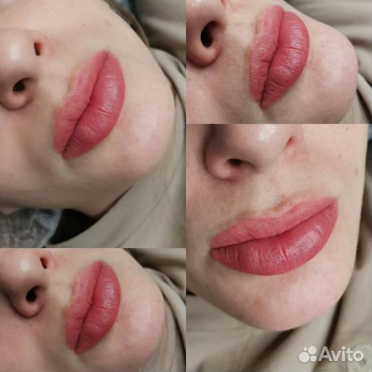 Перманентный макияж брови губы