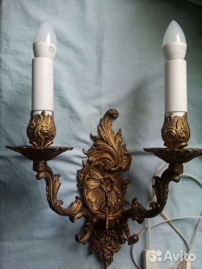 Бра светильник настенный бронза