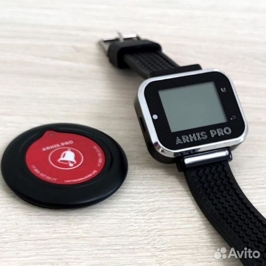 Кнопка вызова персонала официанта и часы пейджер