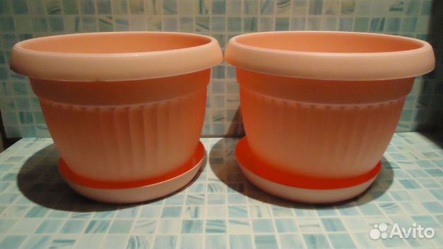 Горшок цветочный 18 см пластмассовый с поддоном