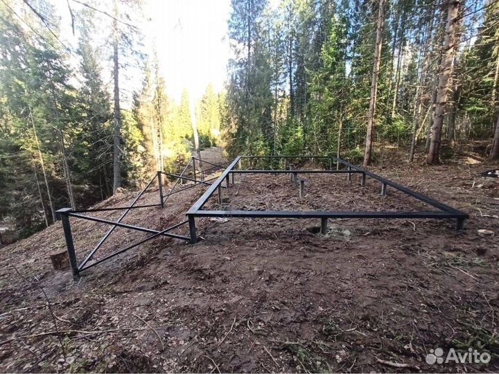 Свайно винтовой фундамент под ключ