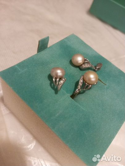 Кольцо с жемчугом