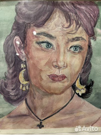 Картина акварель портрет