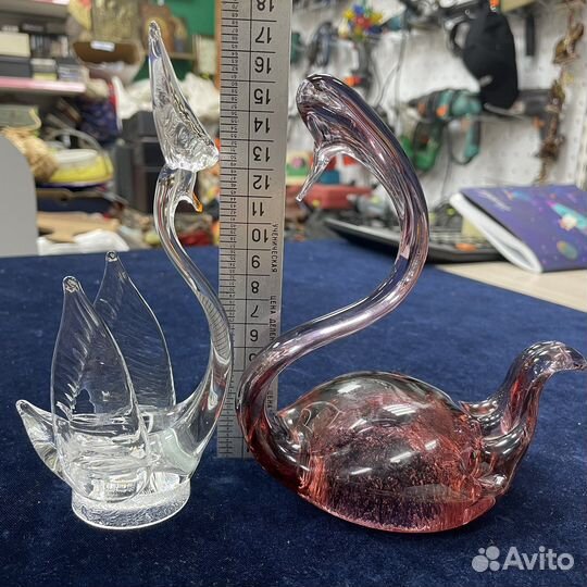 Статуэтки Хрустальные лебеди СССР (сзр)