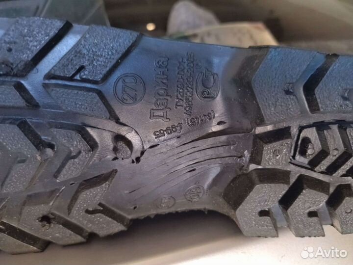 Резиновые сапоги с вкладышами 42размер