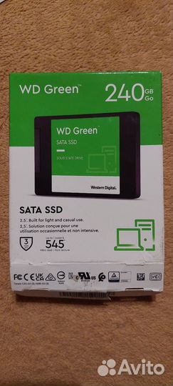 Внутренний жесткий диск western digital 240гб