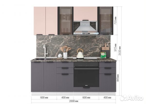 Модульная кухня Норд Line 2,0 м