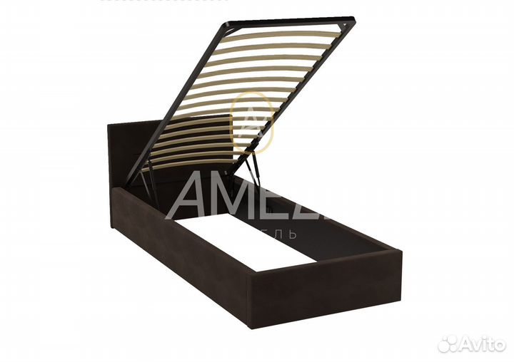 Мягкая односпальная кровать икеа