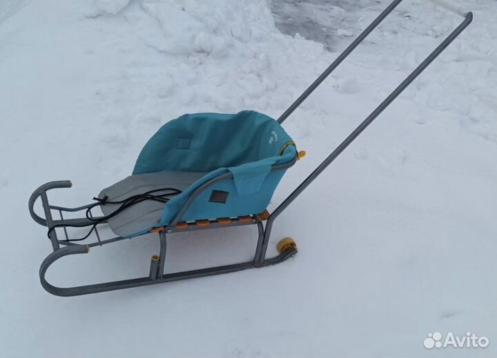 Детские санки на колесах Nika kids