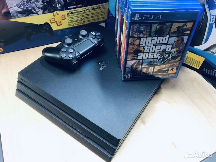 Sony PS4 Pro 1tb гарантия 1 год +400 игр