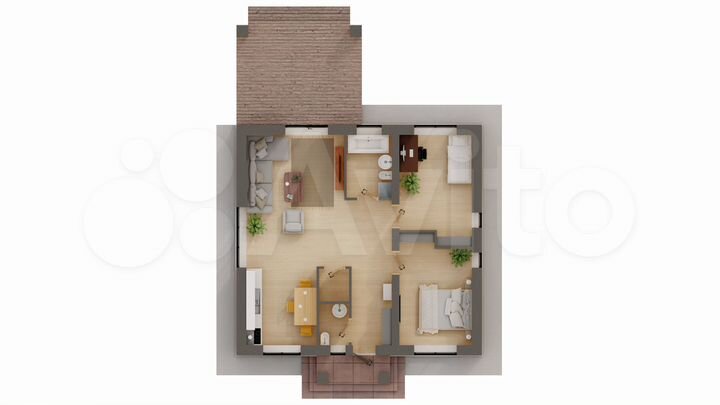 Дом 71 м² на участке 6 сот.