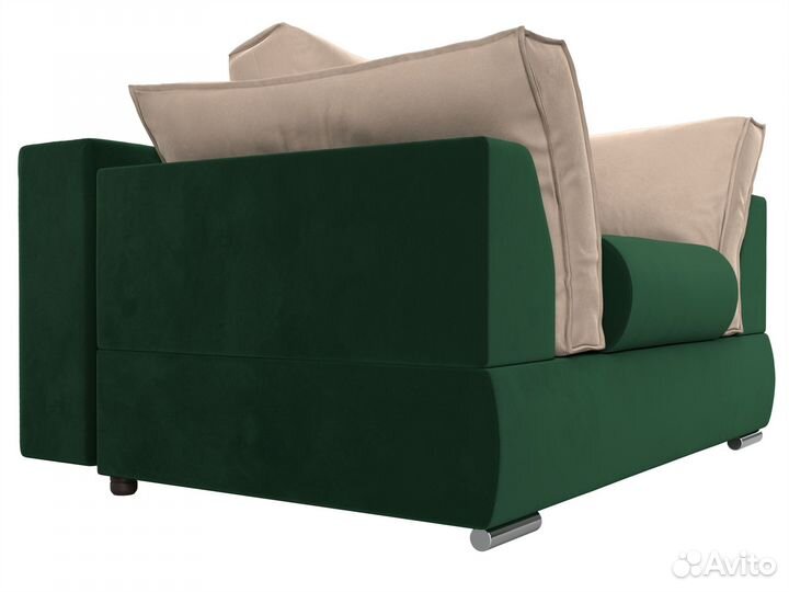 Кресло Пекин, велюр, зеленый, бежевый. Москва и мо