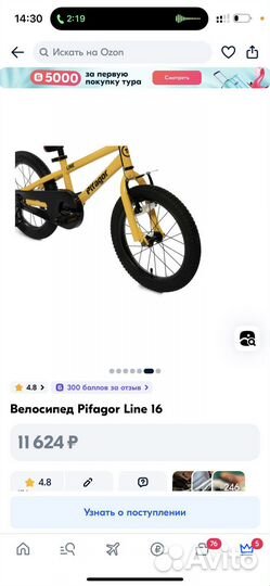 Велосипед Pifagor Line 16