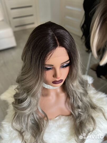 Парик пепельный на сетке