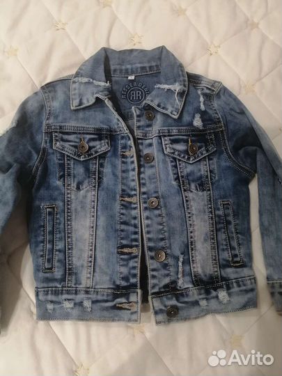 Джинсовка на девочку 104