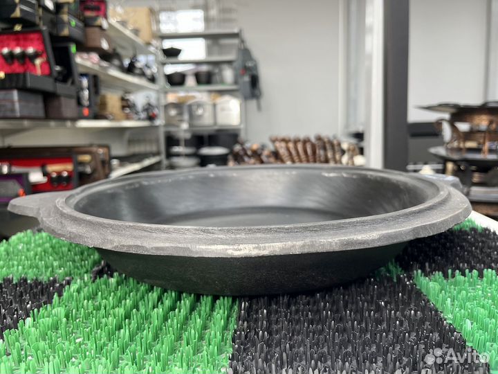 Чугунная крышка сковорода для казана