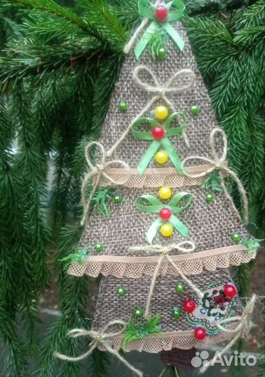 Ёлочный шар ручной работы