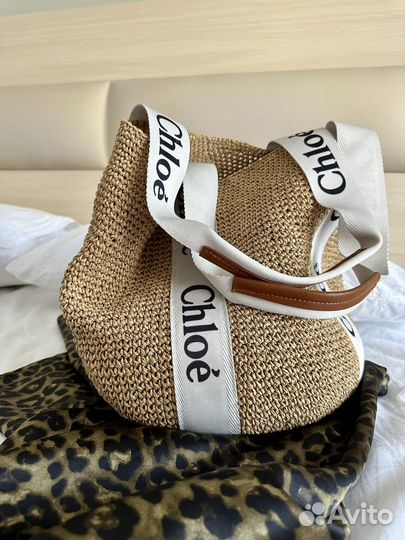 Соломенная сумка плетеная новая