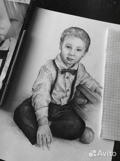 Портрет карандашом по фото на заказ