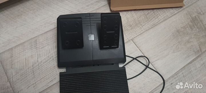 Игровой руль с педалями для пк 180 градусов