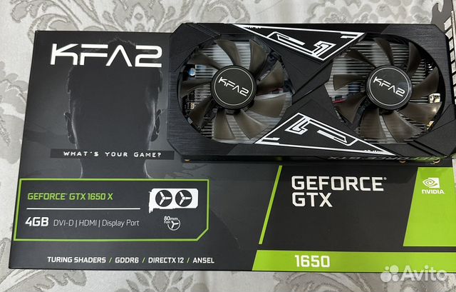 Видеокарта KFA2 GeForce GTX 1650 X Black купить в Волжском ...