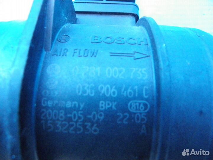 Расходомер воздуха VW Phaeton 3.0 TDI 2012