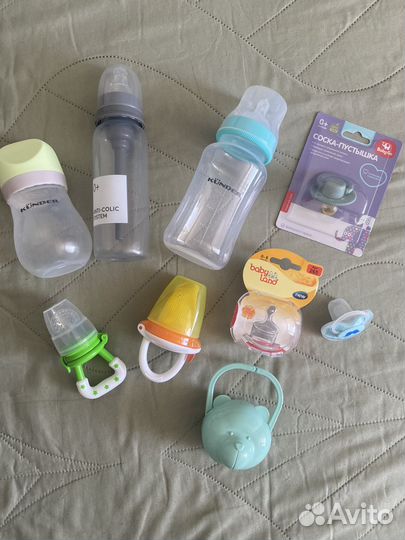Ниблер, бутылочка для кормления, пустышка