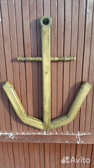 Якорь резной для декора