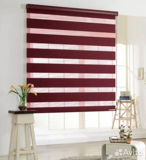 Рулонные шторы день ночь