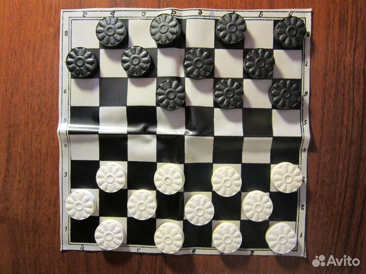 «Шашки» с виниловой, клеёнчатой доской