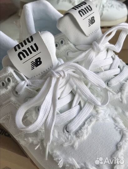 Кроссовки Miu Miu x New Balance 574 Cream White