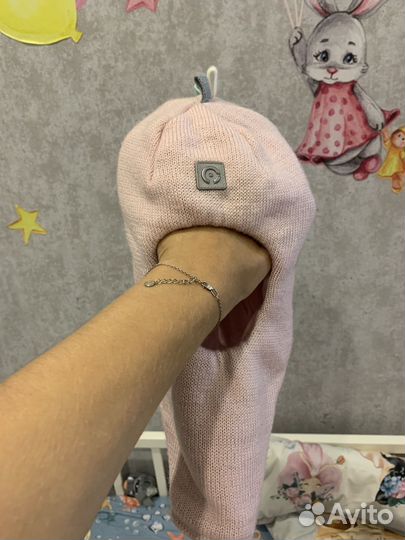 Шапка шлем 46 48 зима