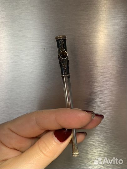 Серебряный набор женщине заджигалка и мундштук