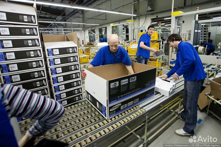 Упаковщик(ца) вахта г. Чехов питание проживание