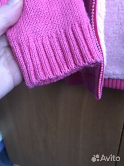 Теплая кофта для девочки 104 110