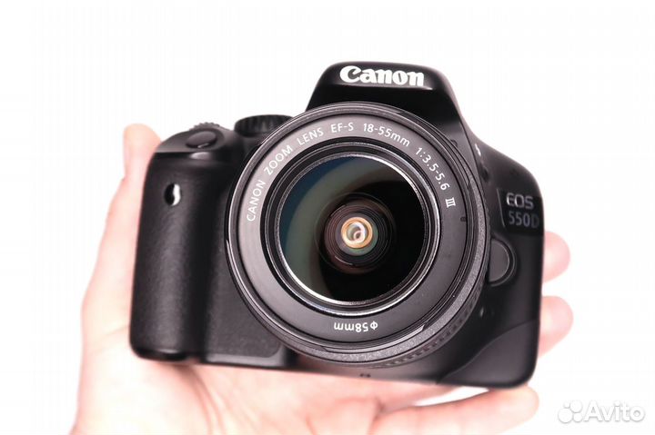 Фотоаппарат Canon 550d (пробег 16400) kit +8гб