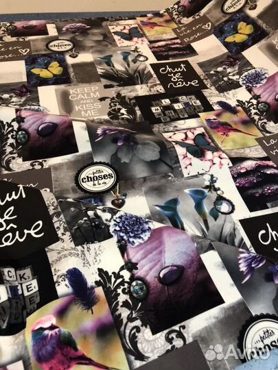 Велюр с рисунком