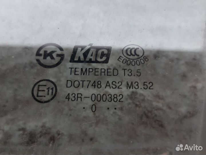 Стекло двери переднее левое Chevrolet captiva