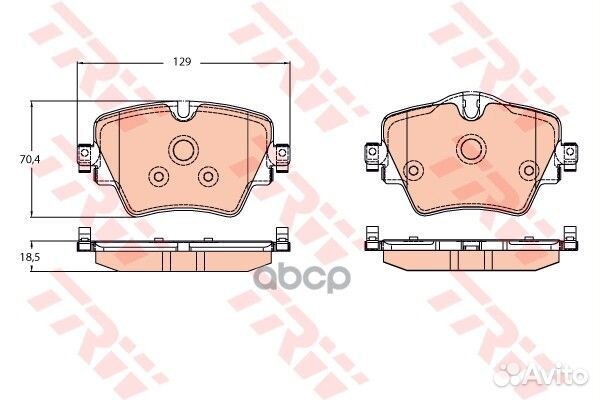 Колодки тормозные дисковые перед BMW X1 (F4