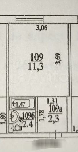 Квартира-студия, 17 м², 6/9 эт.