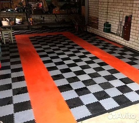 Пвх плитка для гаража