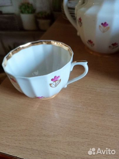 Фарфоровый чайный сервиз винтаж СССР
