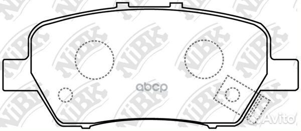 Колодки тормозные дисковые honda stream 2005 PN